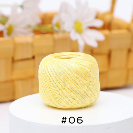No. 10 Lace Thread Micro Hook Shuttle Weaving Handmade DIY Miniature Doll Fine Wool Crochet Ball 20g Wholesale