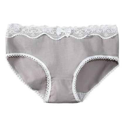 Women's Cotton Underwear Women's Comfortable Breathable Briefs Summer Thin Mid-Waist Girl's Young Underpants Cotton Crotch Shorts