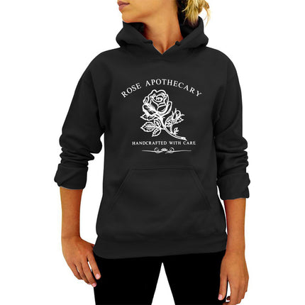 AliExpress Amazon ebay Best Selling Rose Apothecary Rose Printed Hoodie Autumn Winter Europe and America