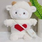 White love sweater + white bag / About 23cm