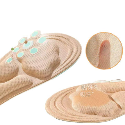 Factory Direct Sales Military Training Soft, Comfortable and Breathable Insoles for Long Standing Without Fatigue, Arch Massage Sports Shock-Absorbing and Deodorant Insoles
