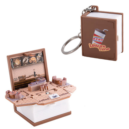 3D pop-up book Taishan folding bomb book Shandong Wuyue exclusive tourism souvenir creative key chain pendant