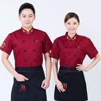 Short-sleeved [wine red]] / XL/175