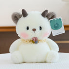 13cm [hand rope] / Milky table companion with little snow devil
