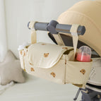 Beige multi-bear trolley bag / 36CM*15CM*12CM