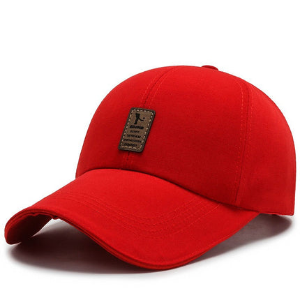 Four-Season Sunshade Baseball Cap Unisex Fashion Versatile Wide-Brim Face-Slimming Duckbill Cap Trendy Letter Deep Crown Hat
