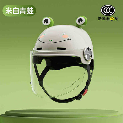 2025 new helmet electric car female cute new national standard 3C certification motorcycle hat summer