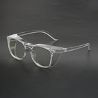 Transparent [white frame] anti-fog and anti-blue light