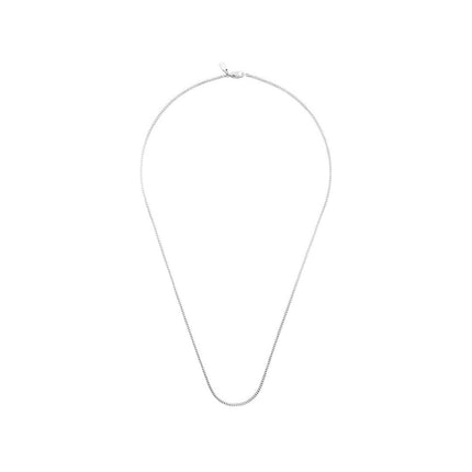 Cross-border New Entry Luxury Stainless Steel Box Chain Necklace Clavicle Chain Personalized Trendy Personalized All-match Jewelry