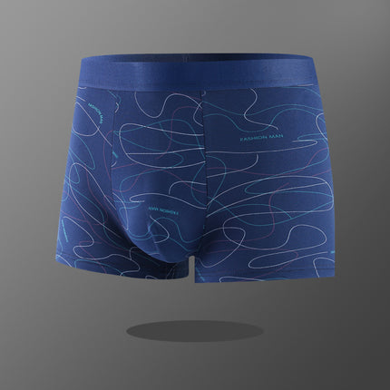 [Factory Direct Supply] Men's Underwear Men's Boxer Youth Mid-Waist Boxer Boys Large Size Pants Shorts Head