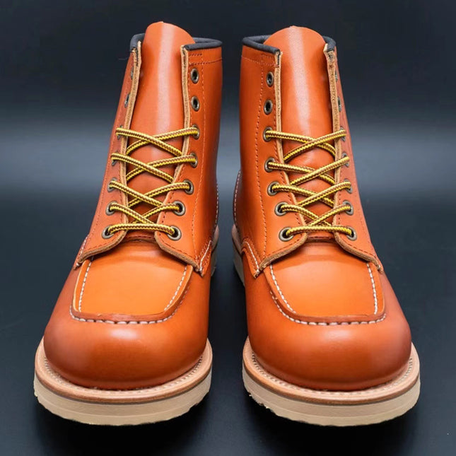 875 first layer cowhide Goodyear ameikaji workwear boots trendy British Martin boots short boots vintage motorcycle boots