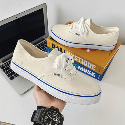 Spring new breathable canvas shoes men's classic shoes Hong Kong style Joker casual shoes Korean Niche board shoes wholesale