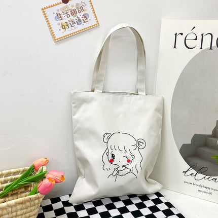 Factory wholesale 2023 new large capacity ladies shoulder handbag Oxford cloth gift bag cartoon cute