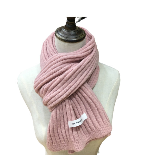 Scarf for Women, Winter Student Neck Warmer, Autumn and Winter Dual-Use Knitted Wool Long Thickened Short Scarf for Girls, Cold Protection