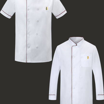 Chef's Work Clothes Men's Long Sleeve Chef's Clothes Back Kitchen Clothes Catering Restaurant Hotel Work Clothes Canteen Chef's Clothes