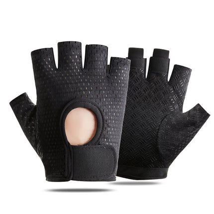Cross-border Thin Half-finger Gloves Men's and Women's Riding Non-slip Quick-drying Sports Fitness Breathable Bicycle Gloves A01W