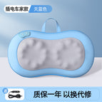 [Car and home dual-purpose model] Blue - forward and reverse massage - three levels of strength + hot compress + car mount