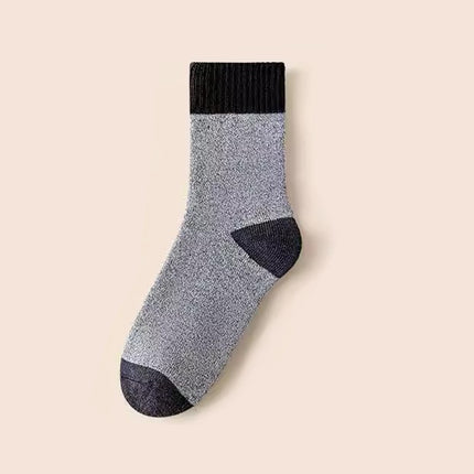 Socks Men's Autumn and Winter fleece-lined Thickened Warm Terry Socks Men's Towel Socks Winter Floor Socks Extra Thick Cotton Socks