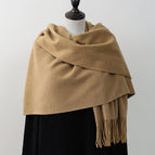 Double-sided - yellow camel and dark camel (the colors of both sides are very close) / 200*67cm (360g)