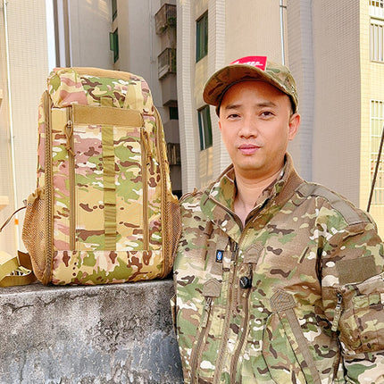 Tactical bag medical bag outdoor riding mountaineering fire emergency supplies bag multifunctional wear-resistant Oxford cloth backpack