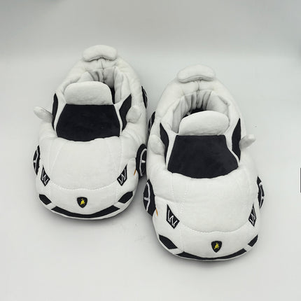In-Stock Cross-Border Hot-Selling Racing Slippers Lamborghini Non-Slip Warm Home Cotton Shoes Winter Closed-Toe