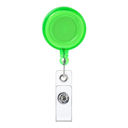 Transparent Easy Pull Buckle Doctor Nurse Breast Card Certificate Card Case Anti-loss Clip Buckle Meal Card Work Card Transparent Color Retractable Buckle
