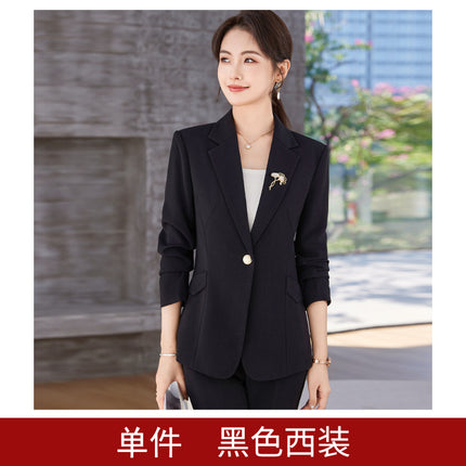High-end Suit suit Women's Spring Wear Elegant Work Clothes Beauty Salon Business Wear Dress Jewelry Store Front Desk Work Wear