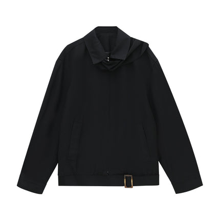 Love and Nancy Thirteen Lines Minimalist Autumn Style Three-Dimensional Versatile Layered Unisex Jacket for Women 02763