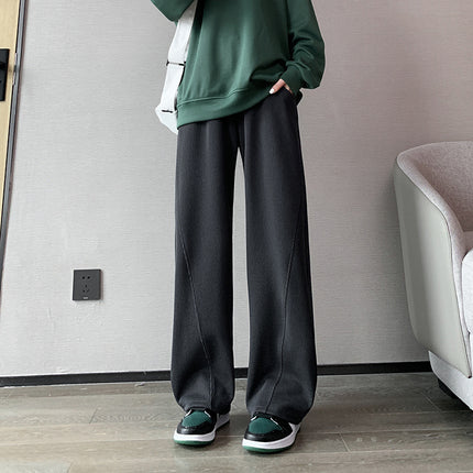 2025 High Street Plus Size Banana Pants Women's Spring & Fall Pants 2025 New High Waist Wide Leg Loose Slim Casual Straight Leg