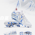 X2403 white and blue long nails / 33