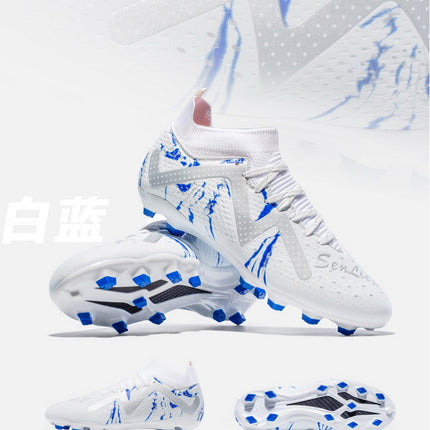 Cross-Border Amazon High-Top Soccer Shoes for Boys and Adults, Long-Spiked Tf Cleats, Competition Children's Training Soccer Shoes