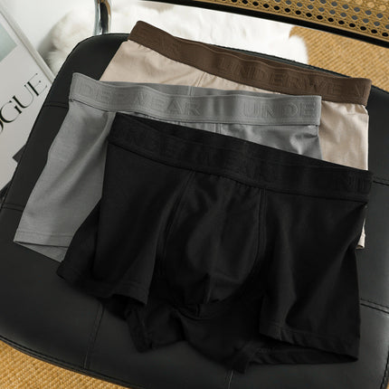 Factory men's underwear cotton high-end antibacterial boys boxers mid-waist plus size breathable boxers factory generation