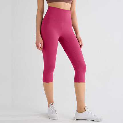 Runa Pulse Brushed Non-Stick Yoga Pants Women's Moisture-Absorbent Running and Cycling Fitness Sports Tight Cropped Pants