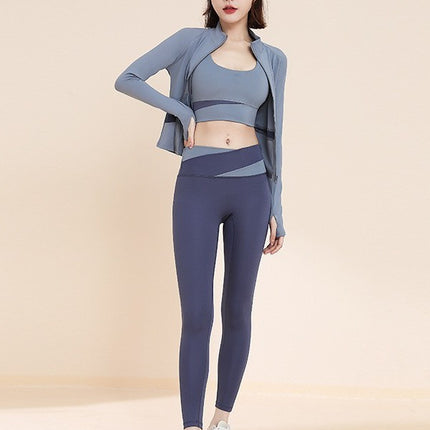Sports Suit for Women, Autum 2026 Model, Slim Fit, Slimming Yoga Jacket, Outdoor Training, Running, Elegant Fitness Clothing