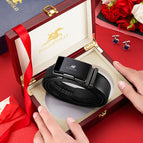 Gunmetal color [red solid wood gift box] / 105cm