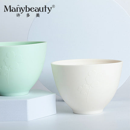 Silicone Mask Bowl, Soft Mask Bowl, Spoon Stick, Mixing Tool, Three-Piece Set, Scraper, Beauty Salon Facial Spa Special