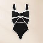 Black individual swimsuit / S