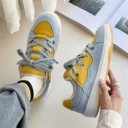 Autumn Men's Shoes 2024 New Trendy Internet Celebrity Couple Niche Design Canvas Sneakers Casual Trendy Shoes