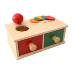 New red and blue drawer two in one