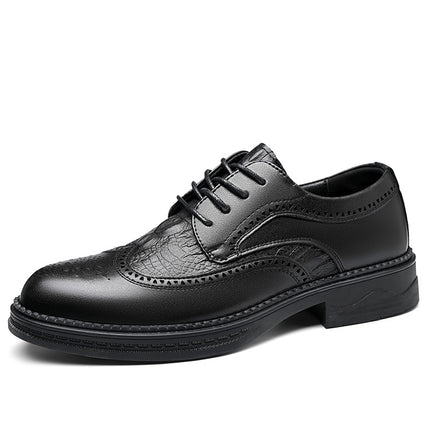 Men's Shoes New Style Business Formal Leather Shoes Men's Brogue Wedding Shoes Men