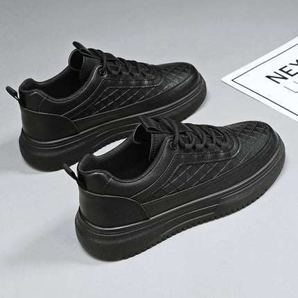 Spring Men's Shoes New Breathable White Shoes Men's Korean-style Trendy All-match Thick-soled Sports Casual Sneakers Trendy Shoes