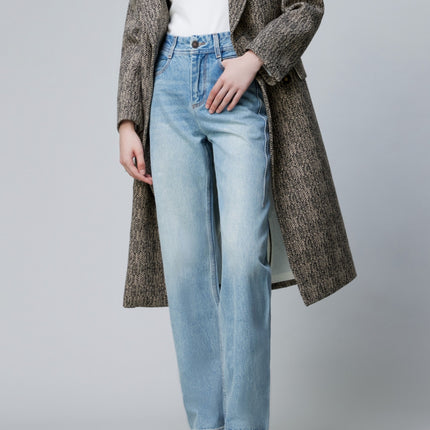 High-Quality 2026 Women's Jeans for Spring, Light Luxury Texture, Premium Denim Fabric, Fashionable Slimming High-Waisted Straight-Leg Pants in Three Colors