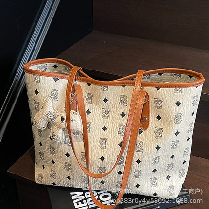 Cross-Border Popular Tote Bag for Women Large Capacity 2025 New Versatile Trendy Shoulder Bag High-End Fashion Underarm Bag