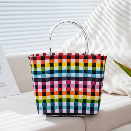 PVC Woven Tote Bag / Sac Tressé PVC