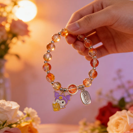 New Chinese-Style Ancient Beaded Elastic String Bracelet, Sweet Girl's Glass Bracelet, Night Market Stall, Cross-Border Live Broadcast Jewelry