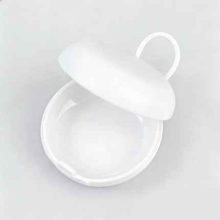 Oval Earplug Box, Small Round Box, Storage Box for Earplugs, Portable Mini Jewelry Storage Black Round Box