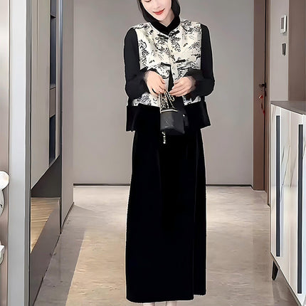 Velvet Skirt Women's Thickened Autumn and Winter 2024 New Style Hip-Hugging Skirt Mid-Length High-Waisted Straight Skirt Mid-Length Skirt