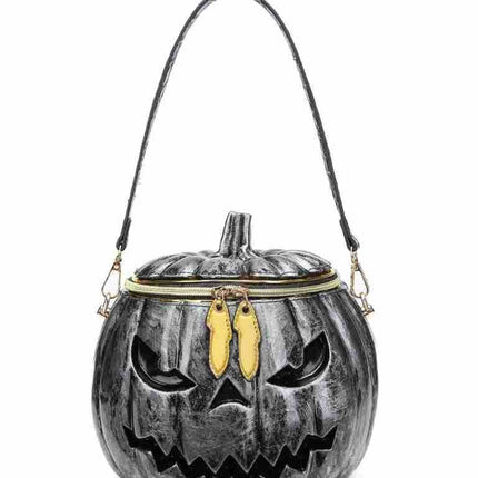 European and American Fashion 2025 Casual Halloween Cross-Border Hot Sale Personalized Stereo Pumpkin Head Bag Shoulder Crossbody Women's Bag