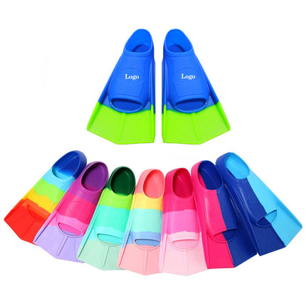 Swimming Fins for Men and Women Freestyle Breaststroke Silicone Short Fins for Adults and Kidsren Professional Lightweight Diving Training Feet
