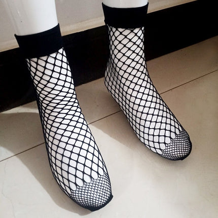 Jk Japanese-Style White Sheer Stockings for Women, Pure Desire Bare-Leg Artifact, Summer Thin Pineapple Stockings, Anti-Snag Black Pantyhose